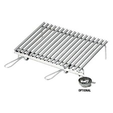 Ompagrill Griglia barbecue con recupero grassi inox (60x40cm) 20650