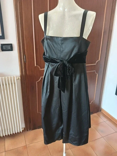 Abito nero misto seta