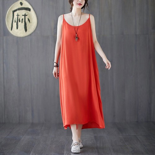 Donna larga sottoveste abito - donna,