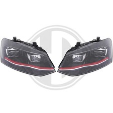 DIEDERICHS Set Fari Principali per VW Polo 6R 6C 6R_1.2 TSI 16V Bj.14-20