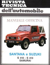 SUZUKI SANTANA  –suzuki S410 S413 SAMURAI -  MANUALE TECNICO OFFICINA