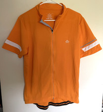 Maglia ciclismo Road Holland uomo arancione full zip taglia large mountain bike