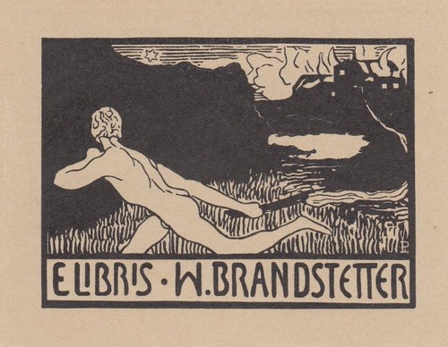 Exlibris bookplate klischee - bookplate,