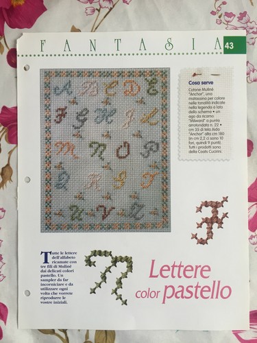 Schema punto croce ricamo - schema,