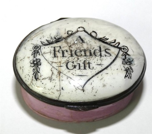 Georgian bilston enamel - enamel, patch