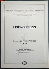 VITTORIO MARTINI - listino