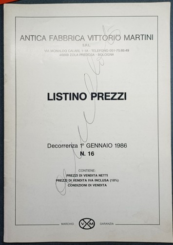 Vittorio martini listino - vittorio,