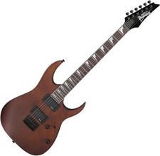 B-WARE Ibanez GRG121DX-WNF chitarra elettrica GIO Series Okoume Acero Walnut Flat marrone