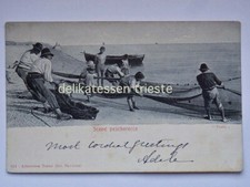 ANCONA Marche dintorni pescatori pesca vecchia cartolina 914
