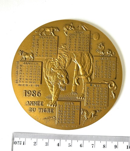 Medaglia calendario 1986 - calendario,