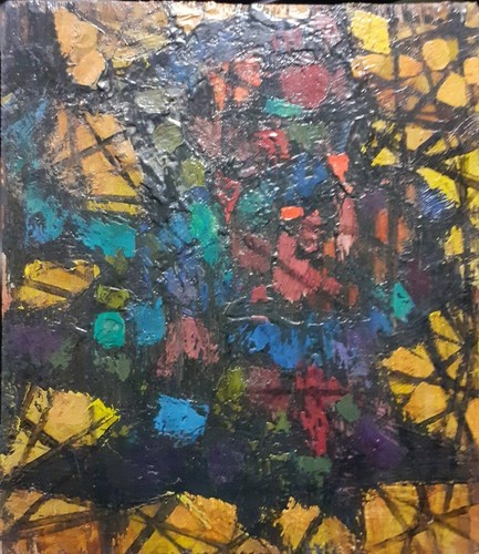 Dipinto olio quadro astratto