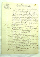 ANTICO DOCUMENTO MANOSCRITTO