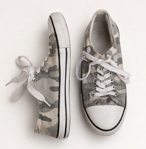 Sneakers donna tela - tela, stampa