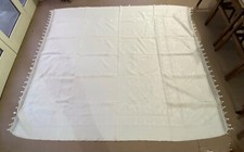 Coperta Matrimoniale In Piquet Bianco Lavorato