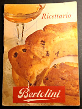 ANTICO RICETTARIO Bertolini -STAMPATO 31 GENNAIO 1970 -VINTAGE - DA COLLEZIONE