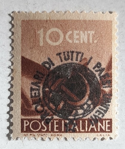 Francobollo politica proletari - francobollo,