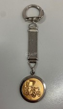 Portachiavi auto d'epoca Bertazzoni Milano oro argento 11 cm Ø 2,5 cm collezione