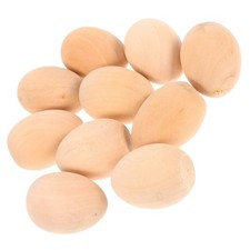  10pcs uova di legno fai da te uova di pasqua in legno non finite uova di