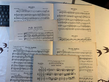 Spartiti musicali IL PLETTRO 1922-1936 mandolino-mandola-chitarra. 96-97-99-100