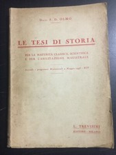 Le Tesi di Storia - Dott. F