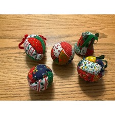 Set 5 palline vintage fatte a