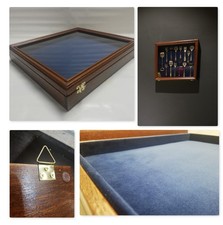 Wooden teak display case frame