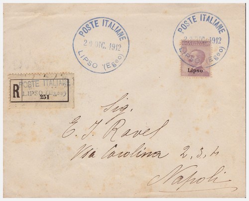 Isole egeo lipso 1912 - ,