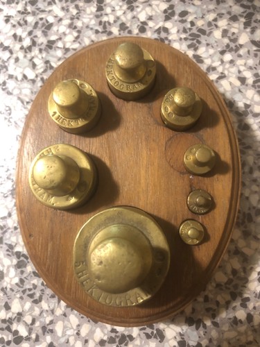 Pesi per bilancia vintage - pesi, in