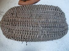 CESTO CESTINO Vintage IN   nocciuolo e  castagno x  funghi  e  castagne   vintag