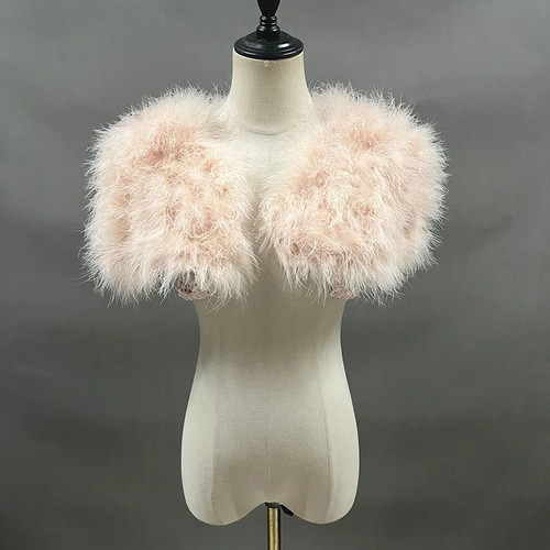 Boleros sposa moda struzzo - boleros,