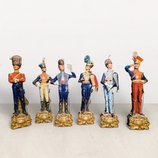 6 CAPODIMONTE BRUNO-MERLI PORCELAIN SOLDIERS