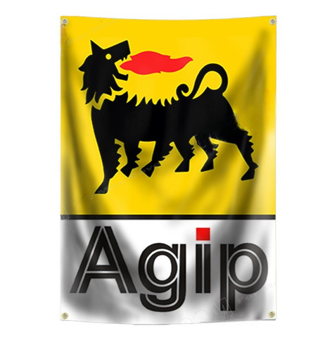 Bandiera agip garage - agip,