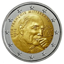 2016 * 2 Euro FRANCIA "100° Nascita di François Mitterrand" UNC
