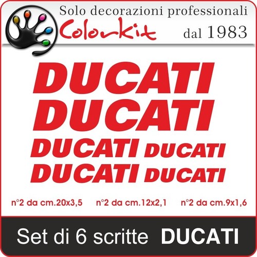 Set adesivi ducati - n°6,