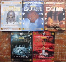 Il romanzo di Excalibur (Bernard Cornwell) lotto romanzi storici SERIE COMPLETA
