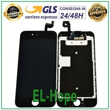 DISPLAY LCD PER APPLE IPHONE 6S TOUCH SCREEN VETRO SCHERMO NERO PARI ORIGINALE