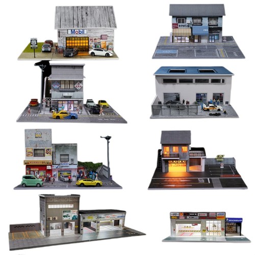 Diorama pressofuso garage - pressofuso,