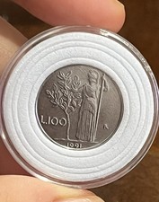 Micro moneta 100 lire 1991 