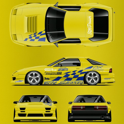 Haraguchi mazda 7 livrea - rx-7,