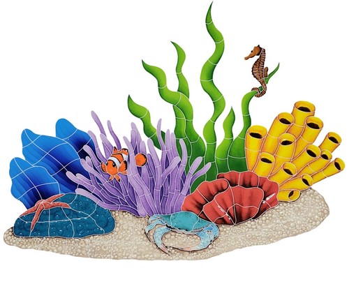 Mosaico ceramica tropical - in,