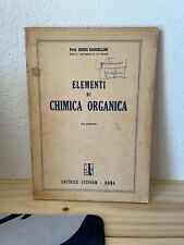 GUIDO BARGELLINI-ELEMENTI DI CHIMICA ORGANICA 9 EDIZIONE-EDITRICE STUDIUM-1959