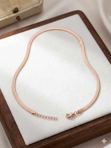 Collana maglia piatta - collana,