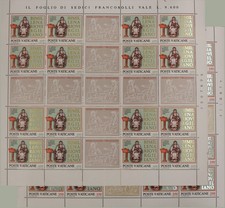 1981 VATICANO BIMILLENARIO VIRGILIO 2 MINIFOGLI NUOVI MNH MF61197