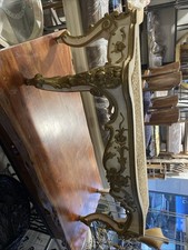 Console in Stile Barocco, Laccata Avorio E Intarsi Oro