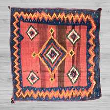 Tappeto nomade Kilim, 53,5"x52,7", tappeto orientale, tappeto nomade degli anni '50