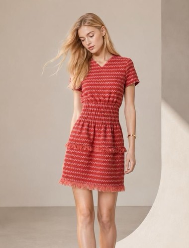 Abito maje light tweed - maje, rosso