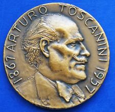 MEDAGLIONE ARTURO TOSCANINI 1867-1957 SYMPHONIAE ARTE EXIMIA MAGISTER - MANFRINI