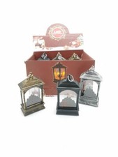 Set 12 Pezzi Lanterna Luce Led Camino Decorativa Natale Decoro Natalizio bal