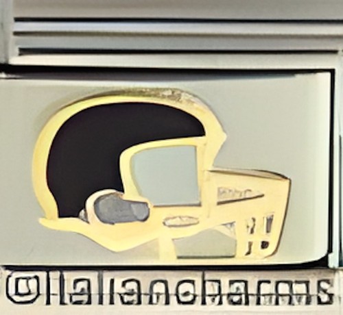 Casco calcio nero smaltato - casco, 9mm