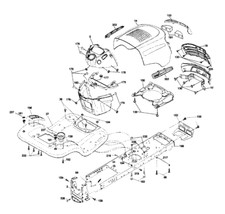 Gruppo telaio per trattorino rasaerba artigianale Sears 917.287120